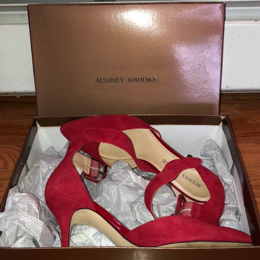 Audrey Brooke Bright Red Heels